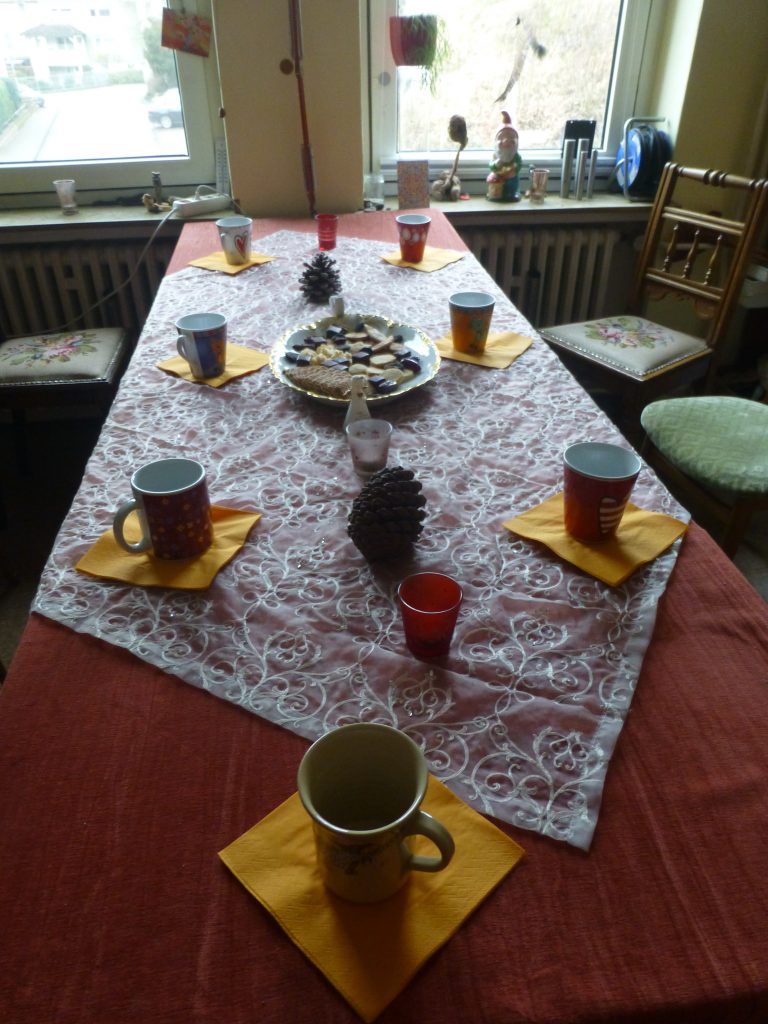 Kaffeetafel im Atelier